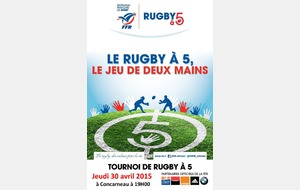 Tournoi de Rugby à 5 le 30 avril 2015 à Concarneau