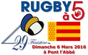 Challenge 29 de Rugby à 5 : Second RdV le dimanche 6 mars 2016 à Pont l'Abbé 