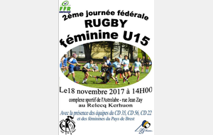 Deuxième journée fédérale de rugby féminin U15